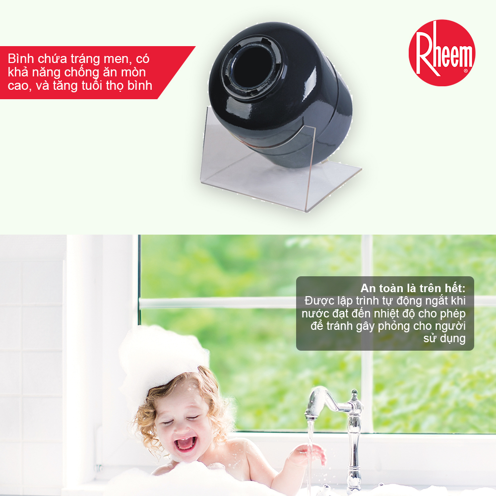 Bình Nước Nóng Gián Tiếp Rheem 75V/P - Hàng chính hãng