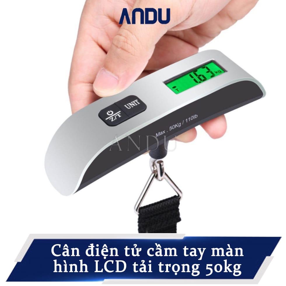 Cân Điện Tử Màn Hình LCD Cầm Tay Tối Đa 50Kg, Cân Điện Tử Cầm Tay Chuyên Dụng