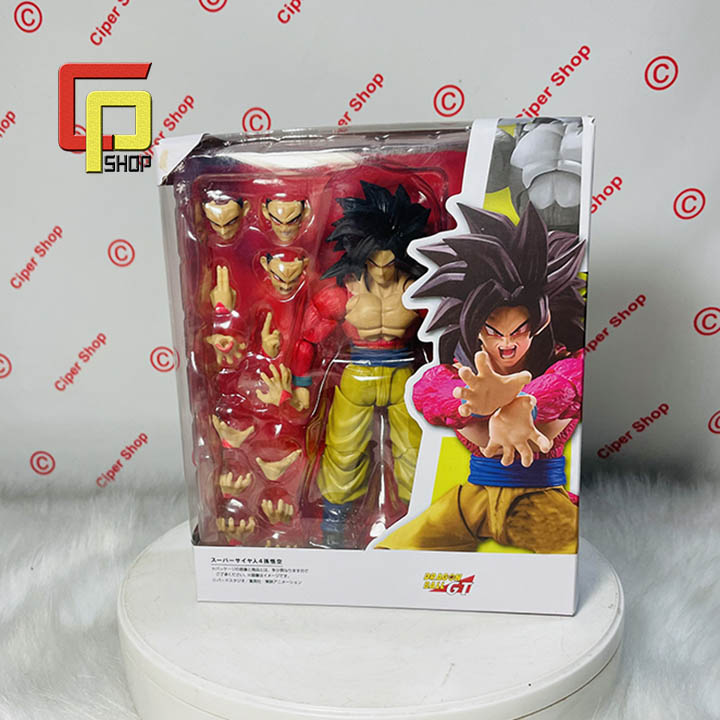 Mô hình Son Goku Super Saiyan 4 Có Khớp - Figure Action Son Goku  Super Saiyan 4 SHF