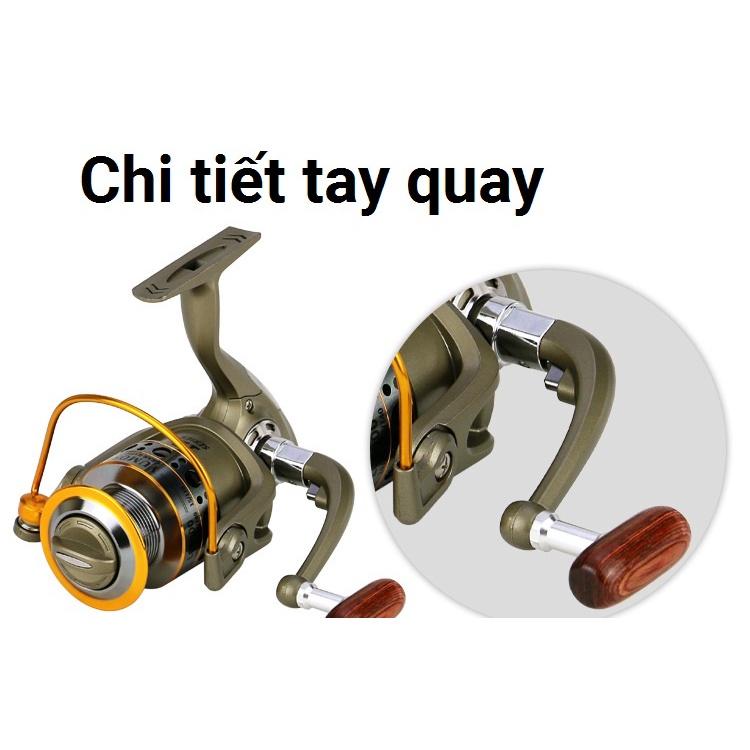 Máy Câu Cá Cao Cấp YUMOSHI Kim Loại - SANAMI FISHING,Cối kim loại,núm tay quay độc lạ, máy cau cá