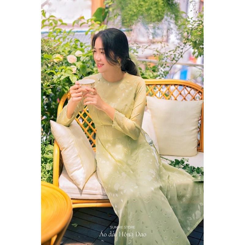 Áo dài von cao cấp đính ngọc