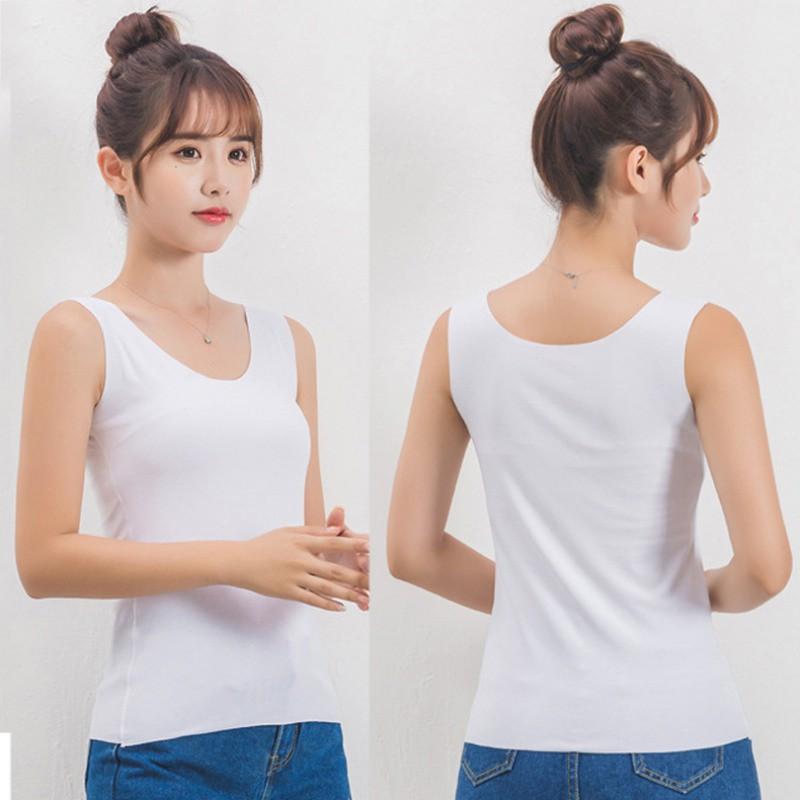 Áo Tank Top cổ chữ V phong cách Hàn Quốc