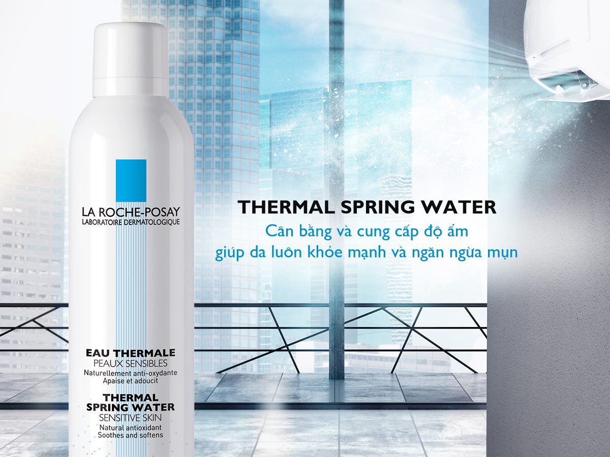 Xịt Khoáng Làm Dịu Và Bảo Vệ Da La Roche-Posay Thermal Spring Water (50ml)  - TẶNG MÓC KHÓA