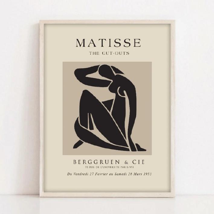 TRANH TREO TƯỜNG NGHỆ THUẬT AESTHETIC MATISSE VINTAGE - 2