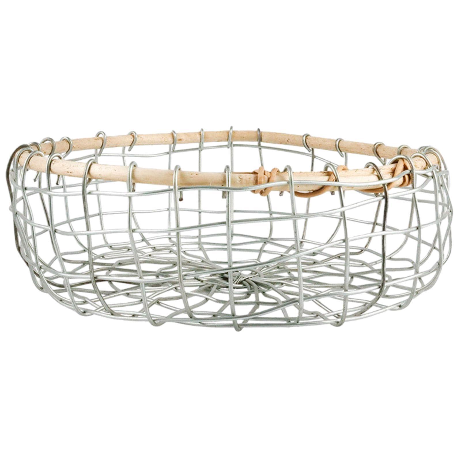 Kitchen Fruit Basket Wire Woven Basket Bread Basket Home Decor Egg Container