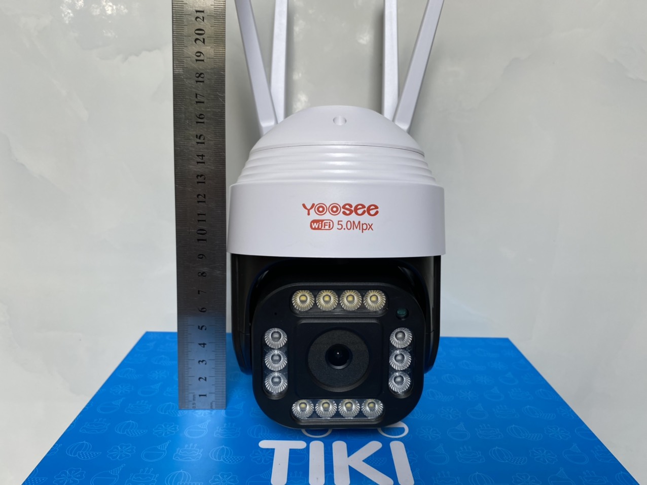 CAMERA WIFI "YOOSEE" 4 râu 14 LED 5.0 MPX CỰC SÁNG. CẢNH BÁO CHỐNG TRỘM - Hàng chính hãng
