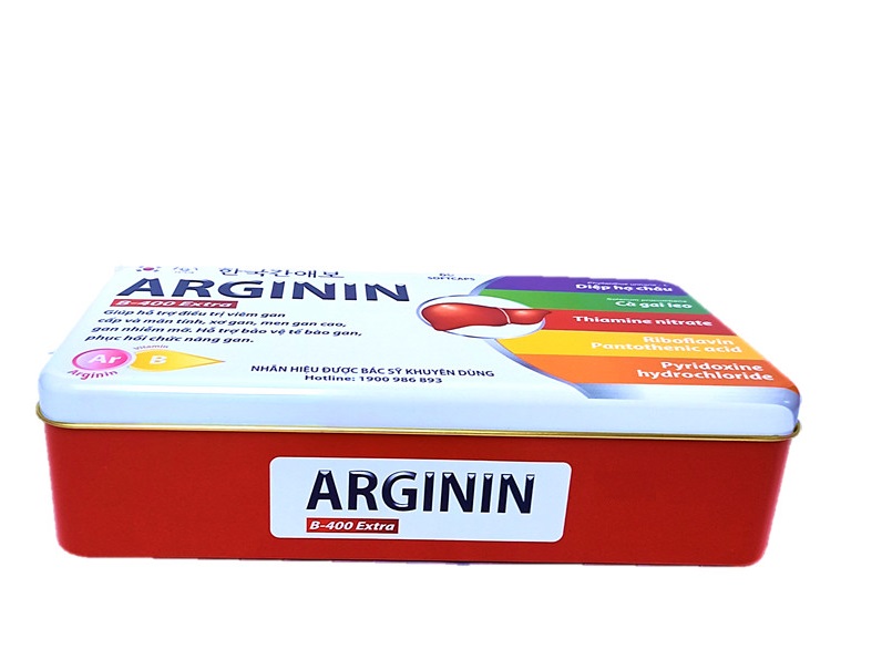 Bổ gan Arginine B - 400 mát gan, giải độc gan, tăng cường chức năng gan - Hộp 60 viên