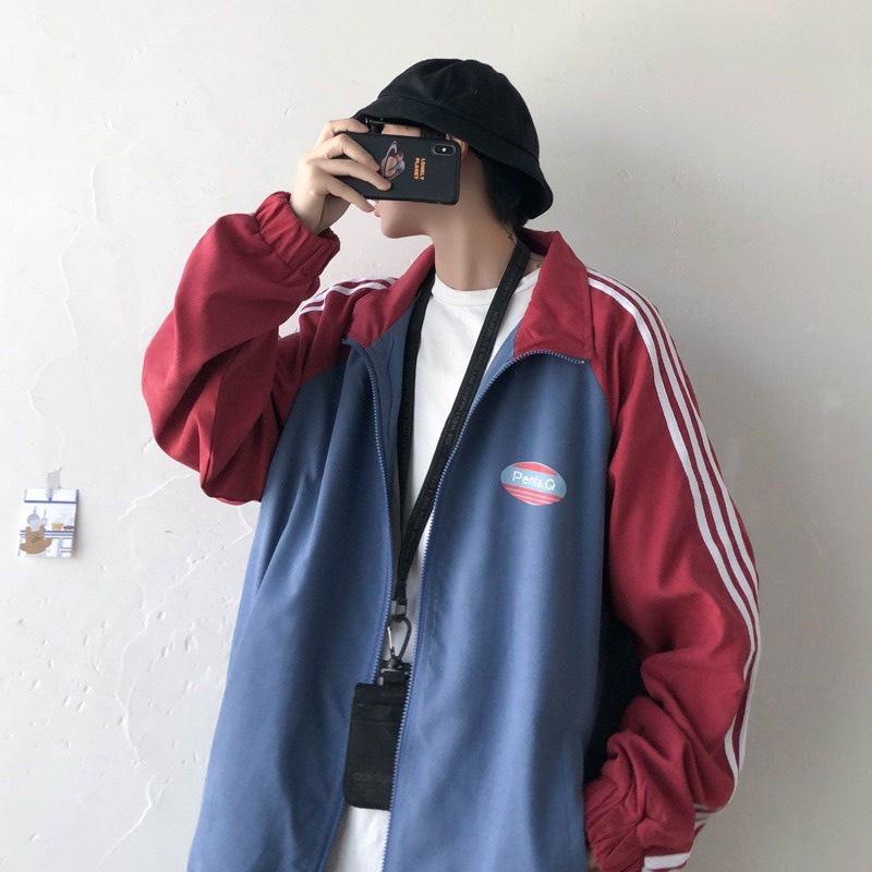 Hình ảnh Áo khoác bóng chày form rộng vải dù cao cấp ️Áo Khoác Dù 2 Lớp PENTA.Q Ulzzang Nam Nữ Unisex Form Rộng Bomber Jacket