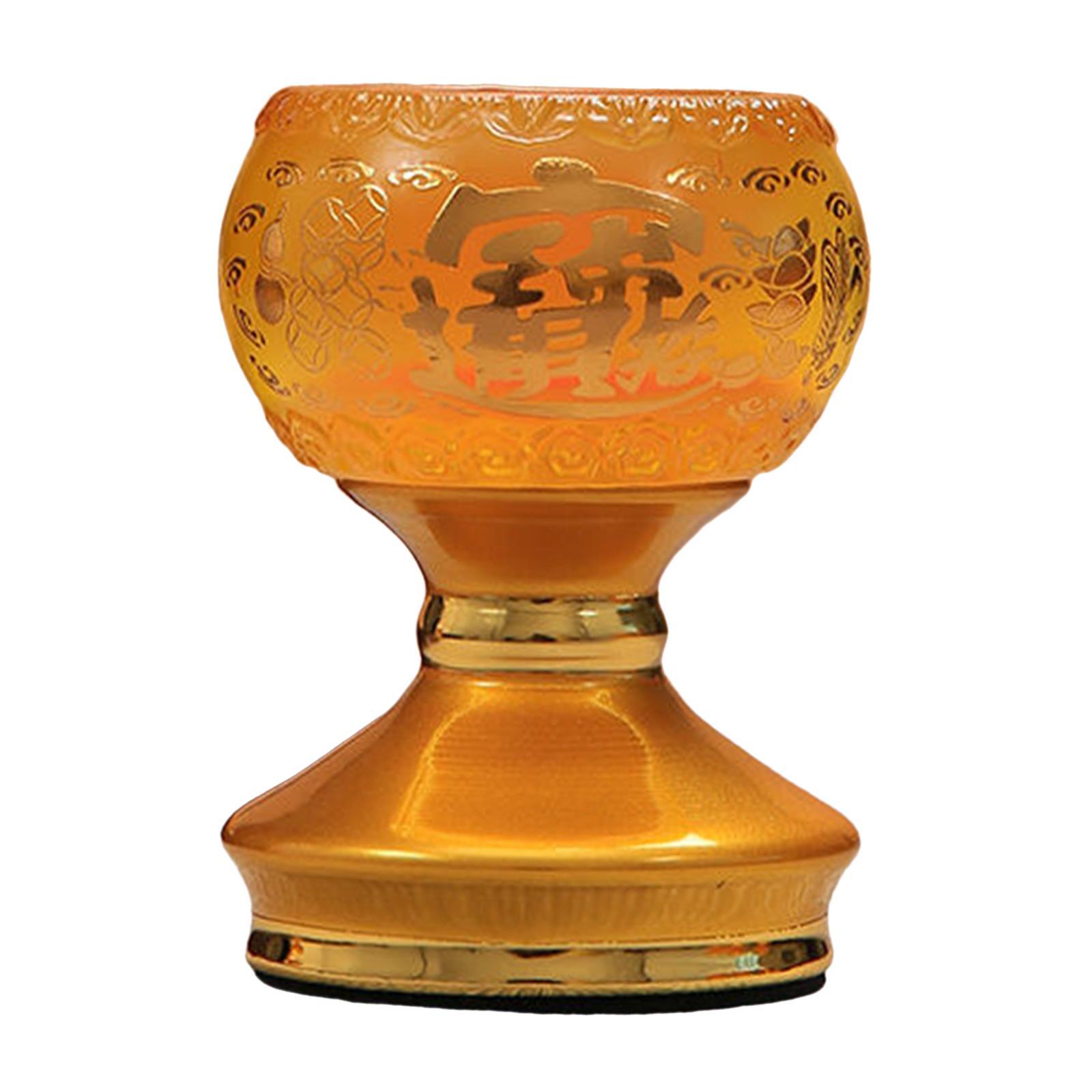 Ghee Lamp Holder Candle Holder Tibetan Buddhist for Desktop Home Living Room