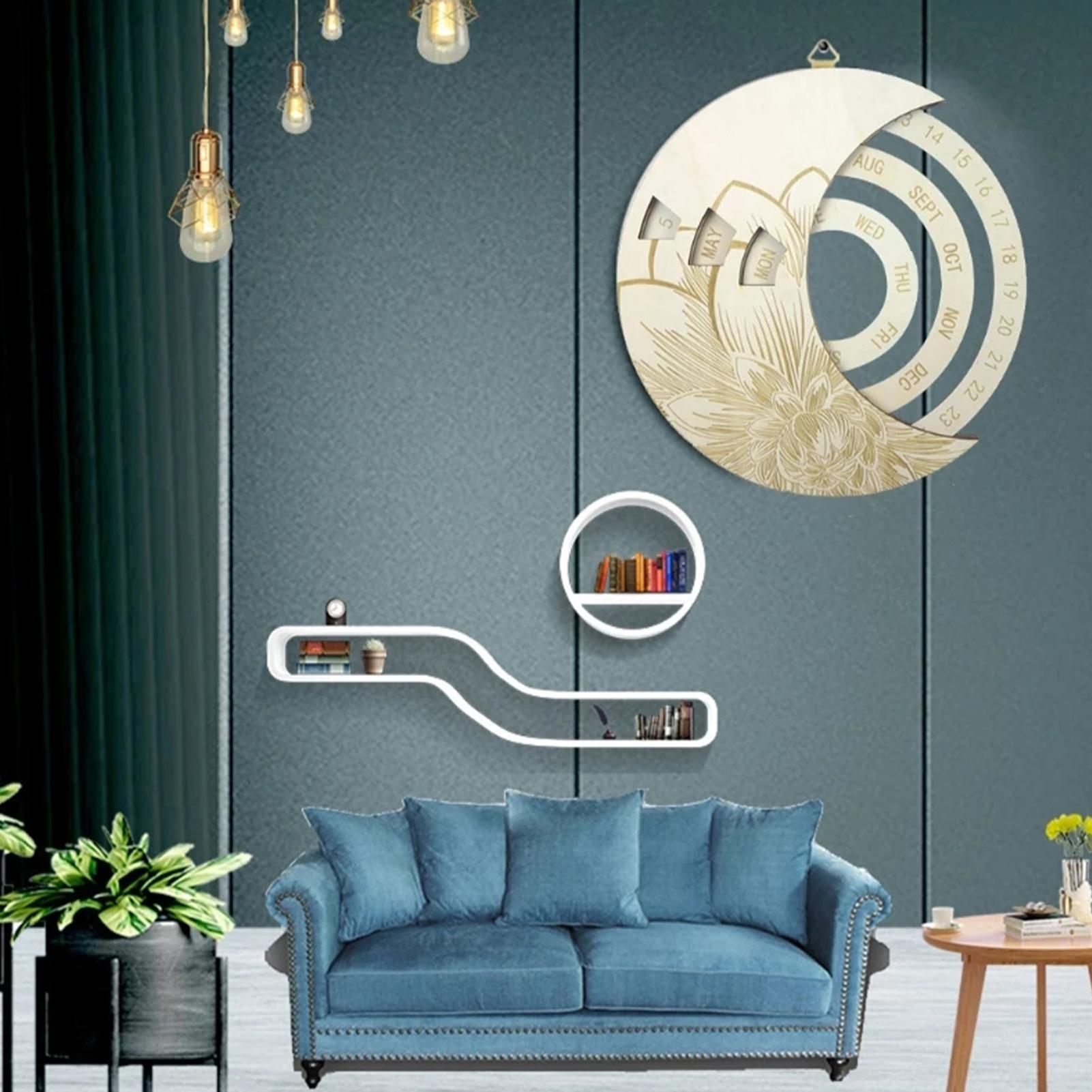 Lịch gỗ Treo tường Lịch vạn niên Trang trí cho Văn phòng Nhà hàng