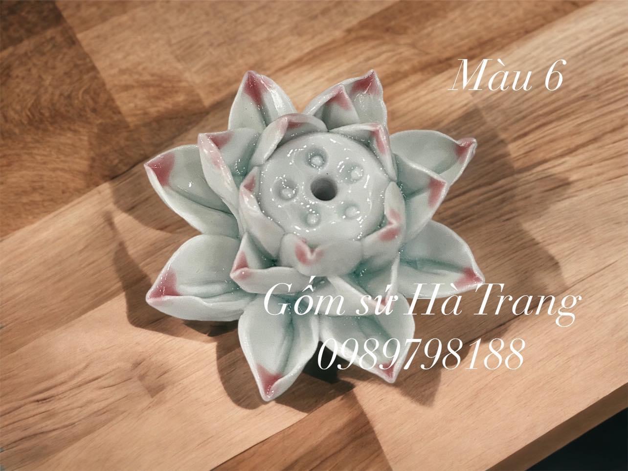 Bông sen sứ Bát Tràng cao cấp