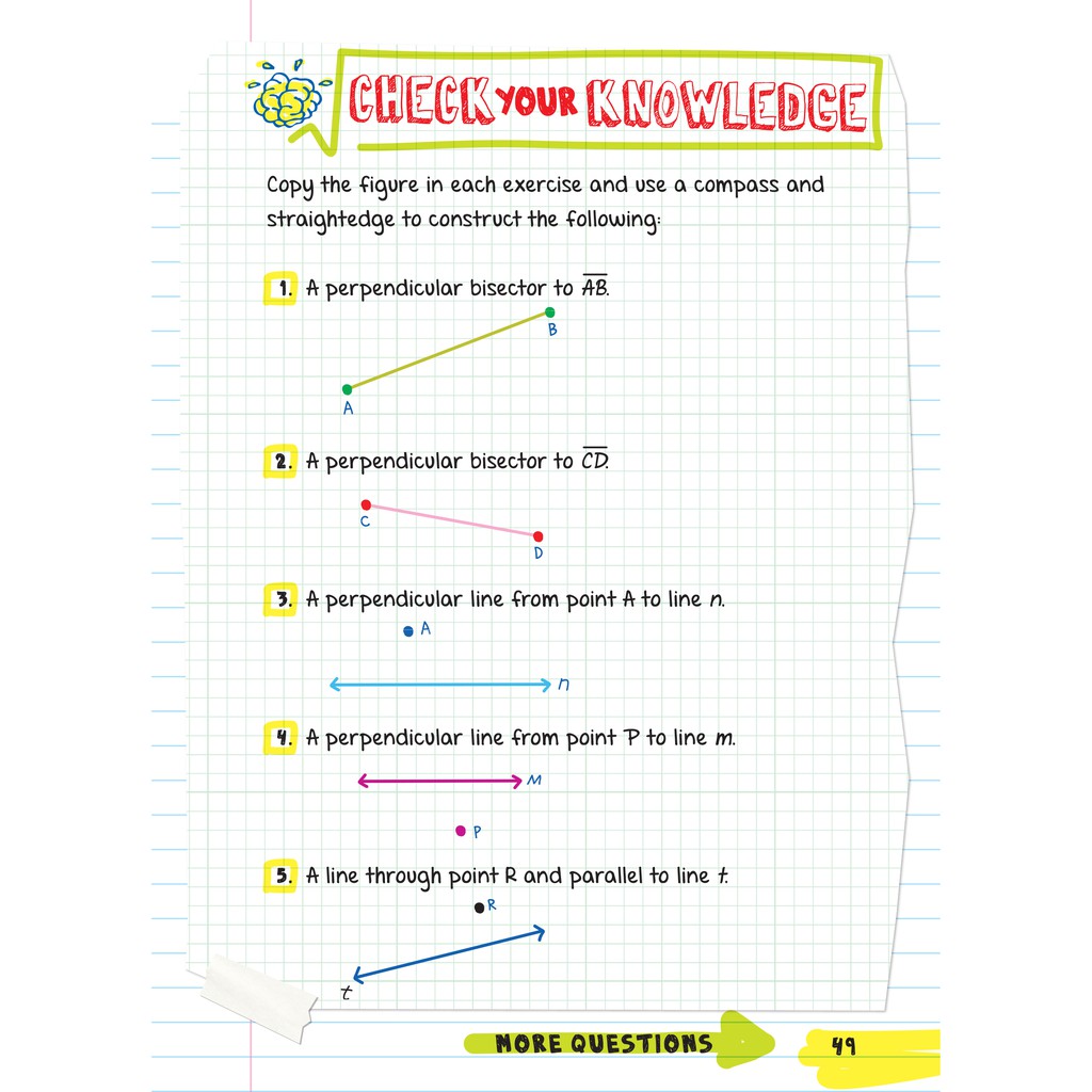 Sách Everything You Need To Ace Chemistry And Geometry Big Fat Notebooks - Tổng Hợp Kiến Thức Hóa Học Và Hình Học Dành Cho Học Sinh Lớp 8 Đến Lớp 12 - Á Châu Books, Bìa Cứng, In Màu