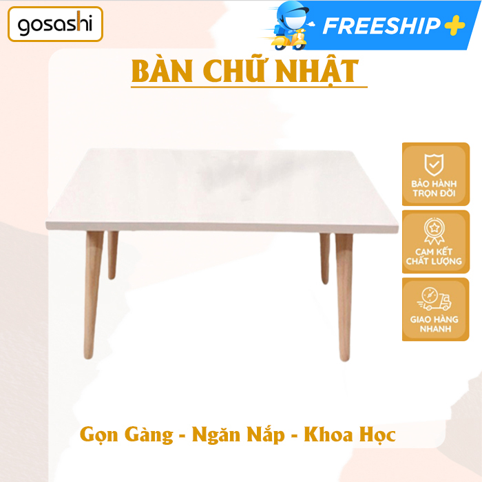 Bàn Trà Cafe, Bàn Trà Sofa Phong Cách Tối Giản, Gọn Nhẹ, Dễ Lắp Đặt Và Di Chuyển, Mặt Bàn Phủ Chống Nước Thương Hiệu Gosashi-BCGMT