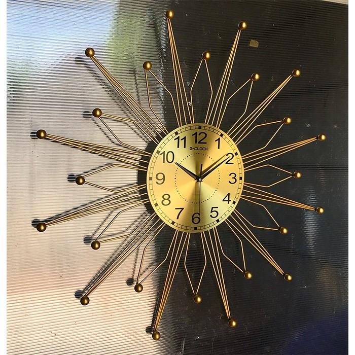 Đồng hồ treo tường GCLOCK loại to KT 74 cao cấp làm từ kim loại sơn tĩnh điện chạy máy kim trôi chuẩn