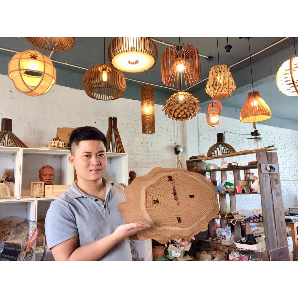 Đồng Hồ treo tường vân gỗ ĐH06
