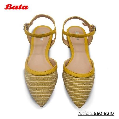 Giày bệt nữ màu vàng Thương hiệu Bata 560-8210