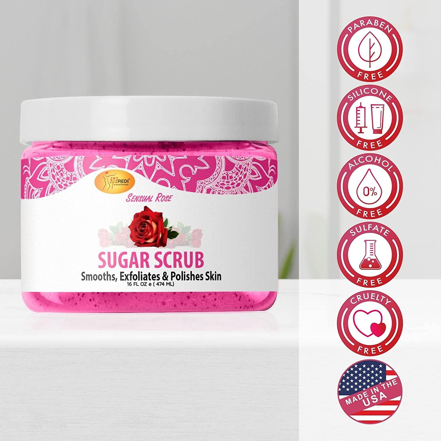 Đường tẩy tế bào chết Sugar Scrub mùi Hoa Hồng 474 ml