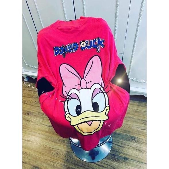 Áo Phông Tay Lỡ, Vịt DONALDDUCK Áo Thun Form Thụng Dấu Quần