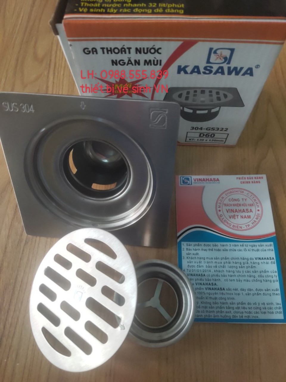 Ga thoát sàn phi 60 - GS322