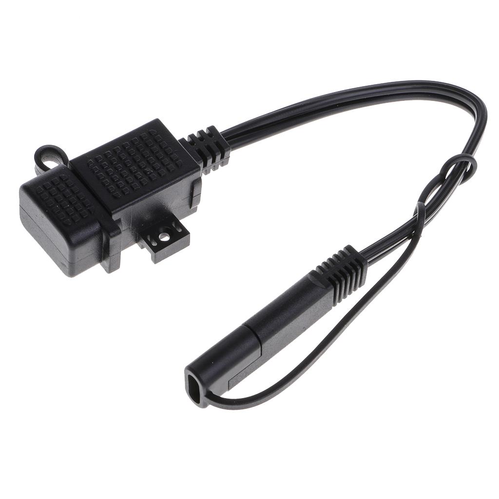 3.1Amp Waterproof Motorcycle USB Charger Kit SAE To USB Adapter for Phones