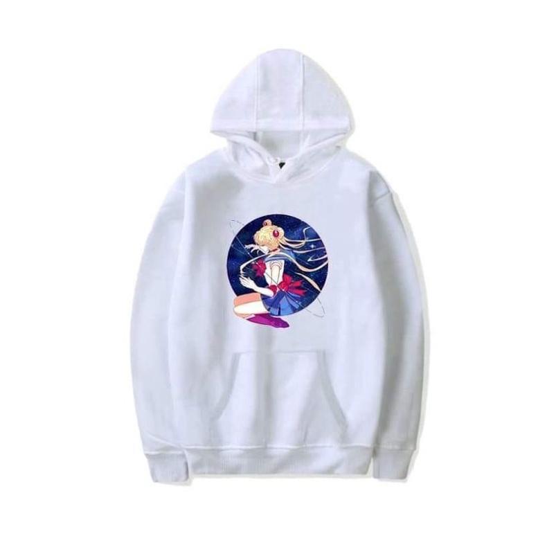 Áo Hoodie Nỉ Ấm Dài Tay Hoạt Hình Thủy Thủ Mặt Trăng Sailor Moon