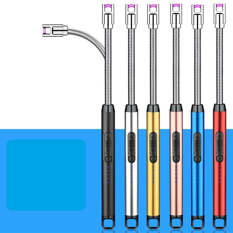 Hộp quẹt bật lửa điện chăm bếp gas - bếp cồn sạc pin tạo 2 tia plasma chống gió mồi lửa nhanh an toàn bền bỉ lâu dài