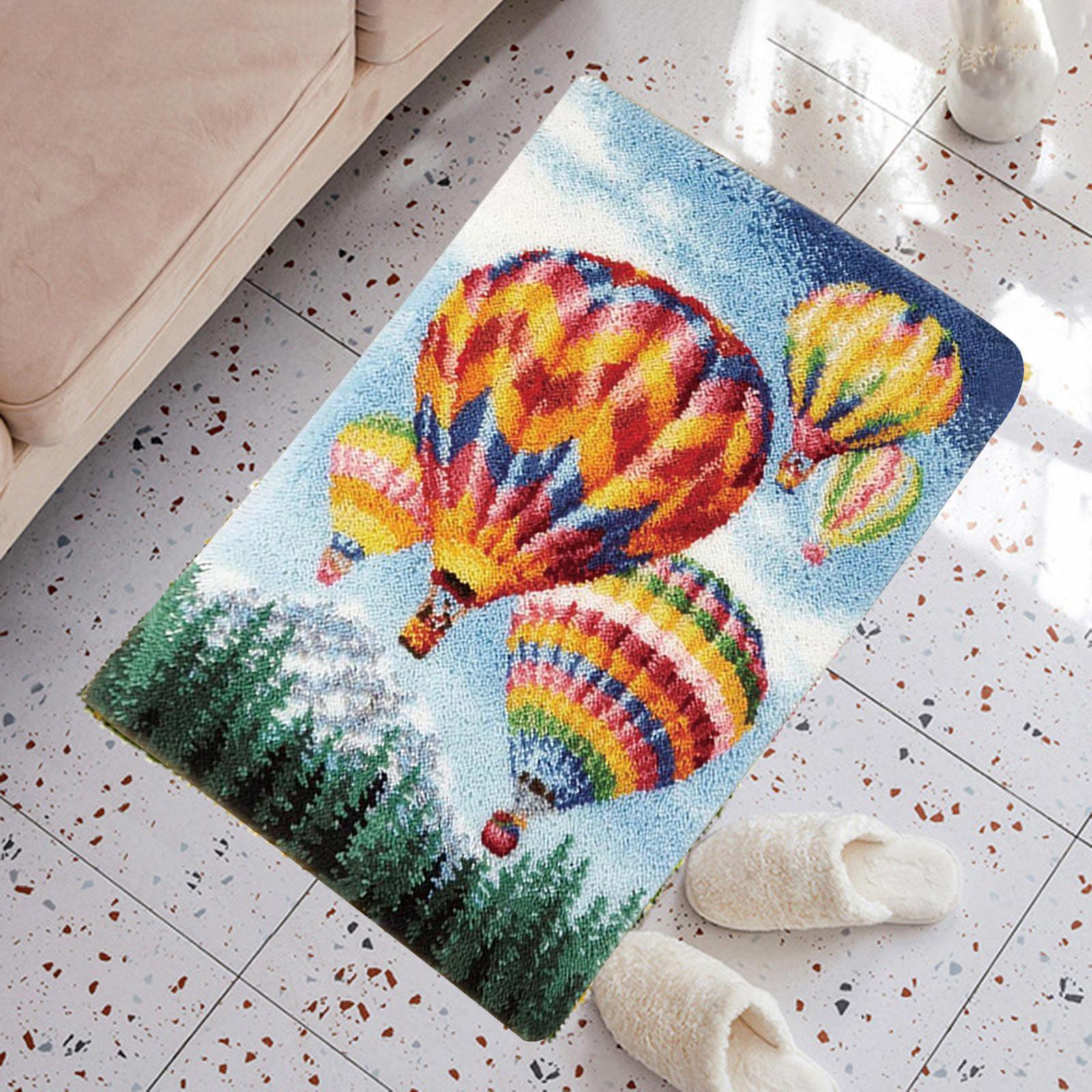 Latch Hook Rug Kits Embroidery Carpet Crochet Yarn Handmade Cushion Tapestry