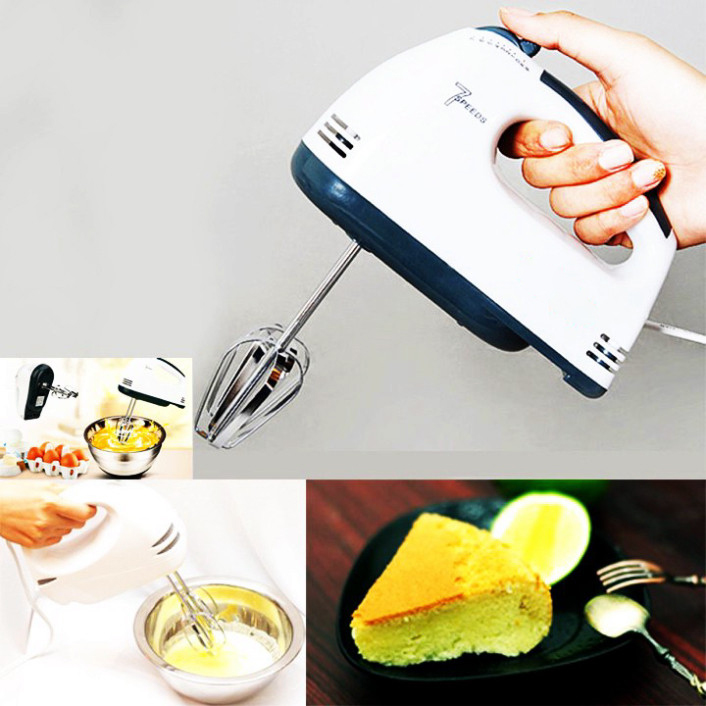 Máy Đánh Trứng - Máy Đánh Trứng Cầm Tay - Trộn Bột - Trộn Kem, Sữa, Cafe - Công Suất Cao, Nhuyễn Đều