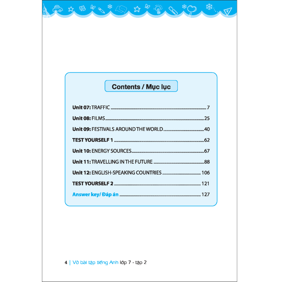 GLOBAL SUCCESS - Vở bài tập tiếng anh lớp 7 tập 2 (có đáp án)