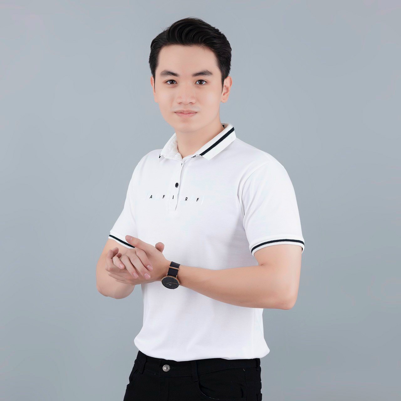 Áo thun nam cổ bẻ tay ngắn trẻ trung, chất liệu cotton cao cấp mẫu NA4