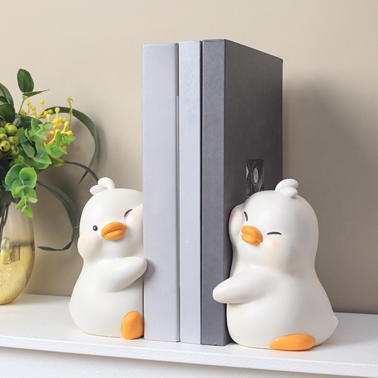 Cute Animal Decorative Bookends Book Holder Book Lover Gift Home Office Shelves Ornaments Unique Figurine Statue Book Stand