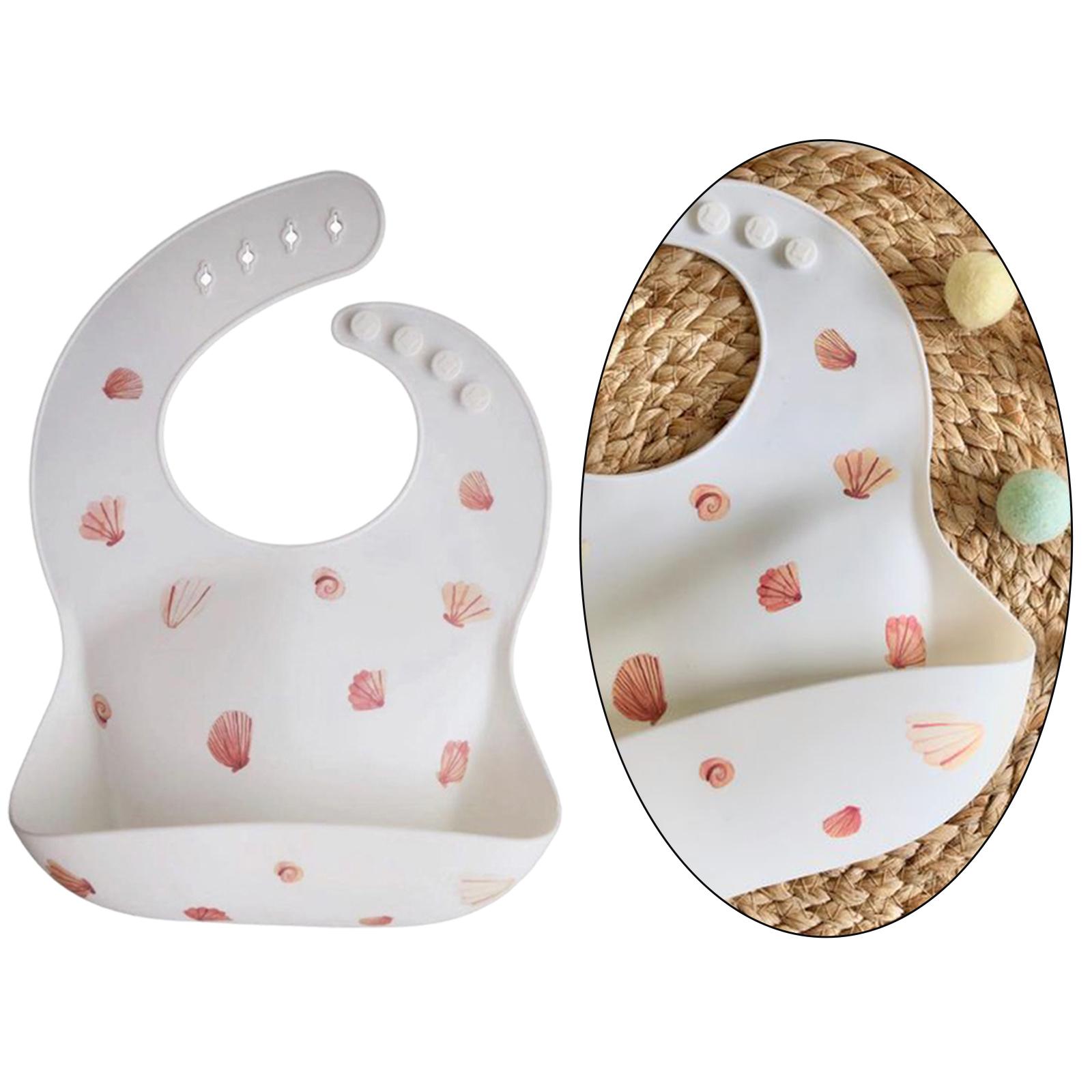 Baby Bibs Waterproof Silicone Bibs for Babies & Toddlers BPA Free with Food Catcher Pocket