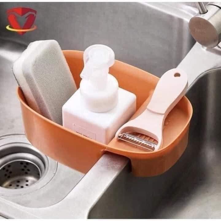 Kệ chữ nhật chia ngăn gác bồn rửa bát