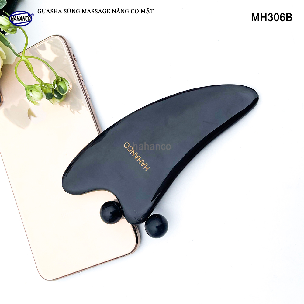 Guasha Sừng Mát Xa HAHANCO Giúp Nâng Cơ Giảm Vết Nhăn Săn Chắc Làn Da - MH306B