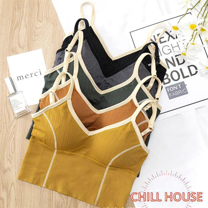 SIÊU PHẨM-ÁO BRA chiết -áo tập khoét LƯNG SÂU CROPTOP TẠO EO - CHILLHOUSE