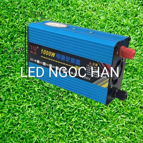 Biến tần tăng áp - kích từ pin xe pin xe điện 48V, 60V, 72V, đa năng lên 220V công suất 1300W