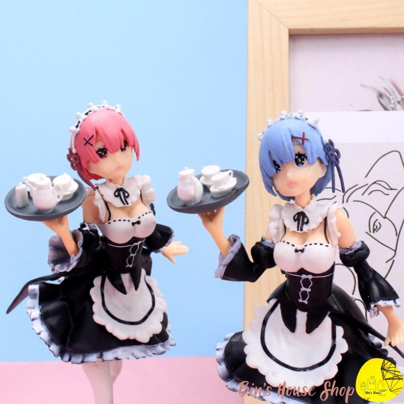 Đồ Chơi Mô Hình- Mô hình Anime- Nhân vật cô hầu gái Re:zero PVC cao 17.5cm( shop hỗ trợ gói quà)