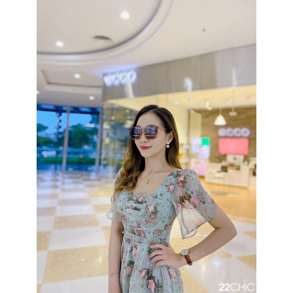 Váy xòe nhún ngực đính hoa