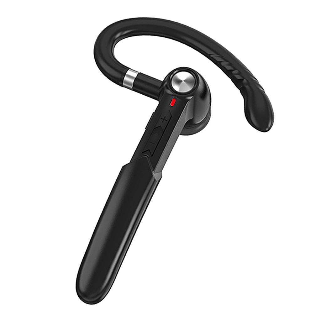 Single Wireless Bluetooth Handsfree Ear Hook Earphone  Black