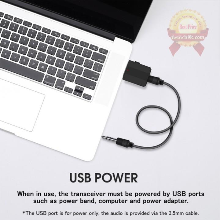 Thiết bị thu phát âm thanh Usb bluetooth 5.0 cho Loa kết nối laptop máy tính Bt600