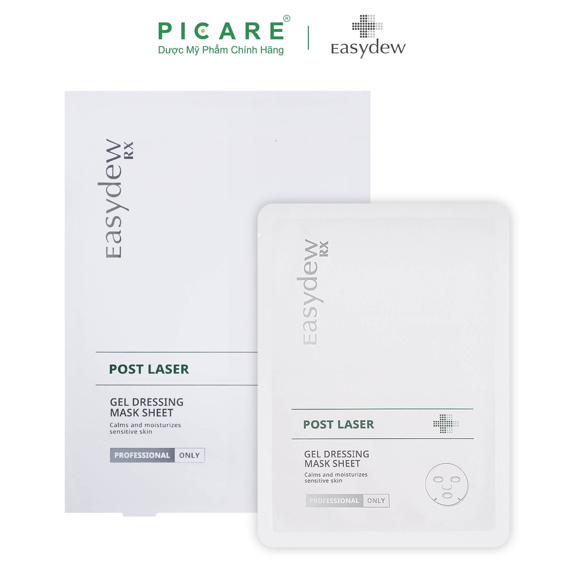 Mặt Nạ Easydew Rx Phục Hồi, Giảm Kích Ứng Post Laser Gel Dessing Mask Sheet