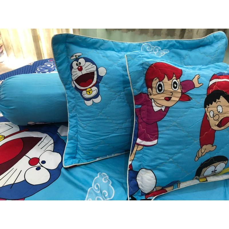 Bộ chăn ga gối hè chần gòn 1m6x2mx10cm nhiều mẫu