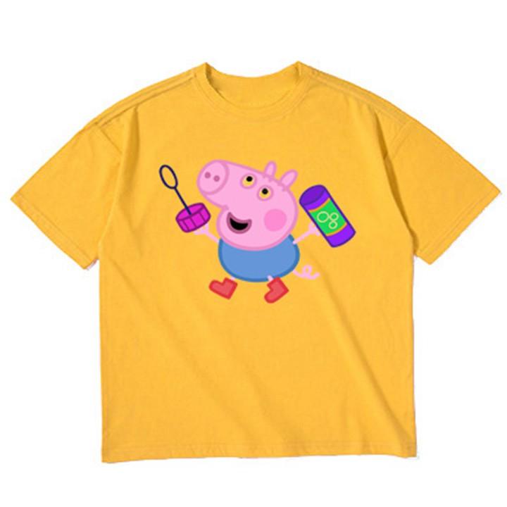 Áo thun bé trai form rộng in hình PEPPA PIG - ATBT06