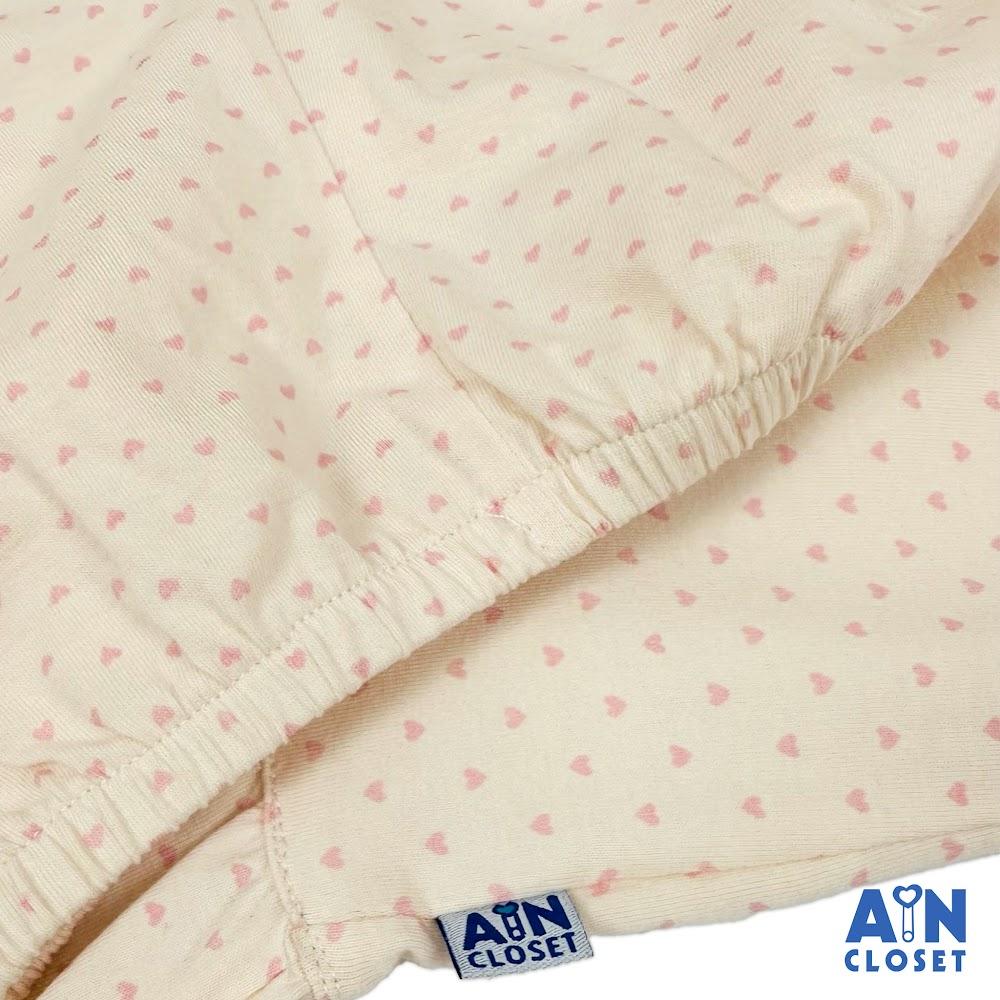 Bộ quần áo Dài bé gái họa tiết Bi Nhí Hồng Thun cotton - AICDBGWWQGGH - AIN Closet