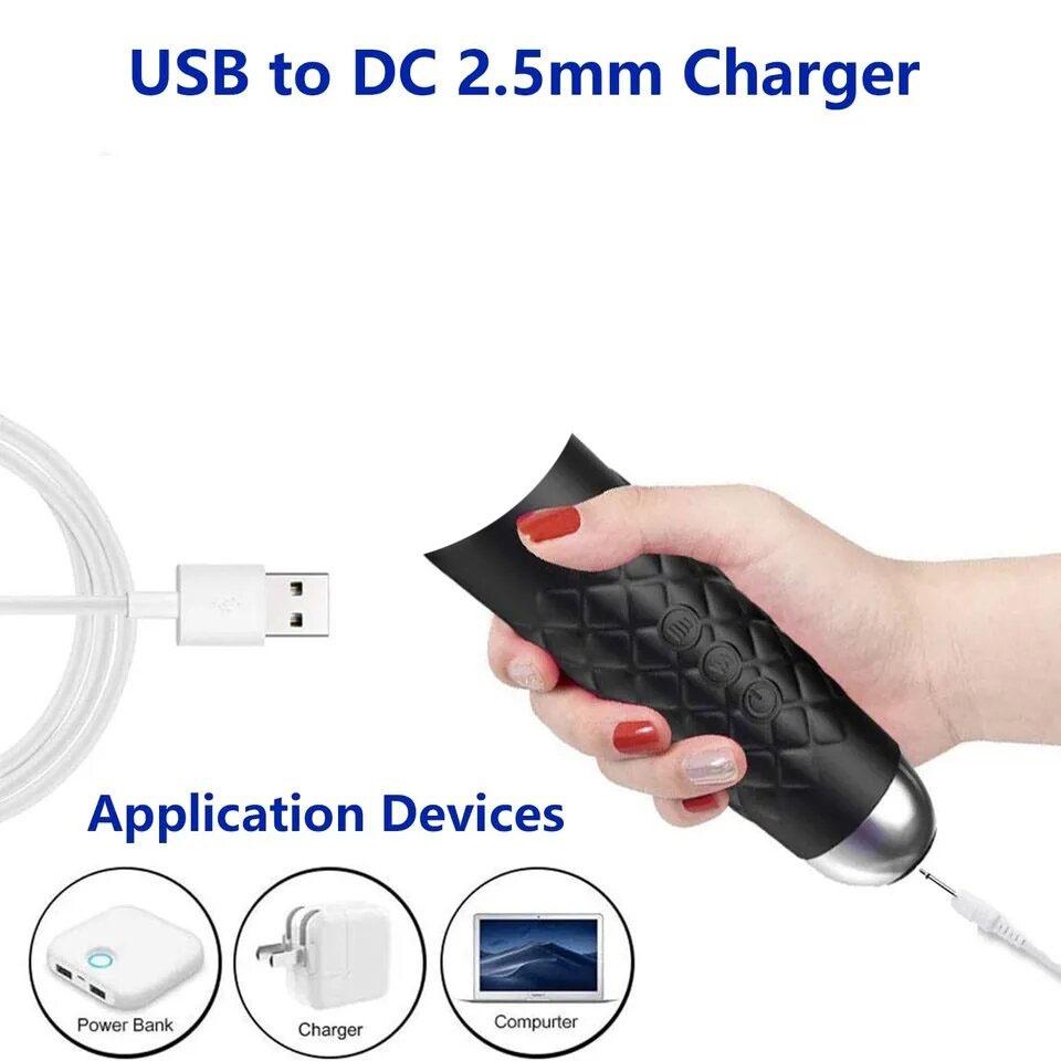 Dây sạc máy massage USB 10 tốc độ, dành cho các loại máy massage mặt mắt body toàn thân đầu nhọn loại tốt