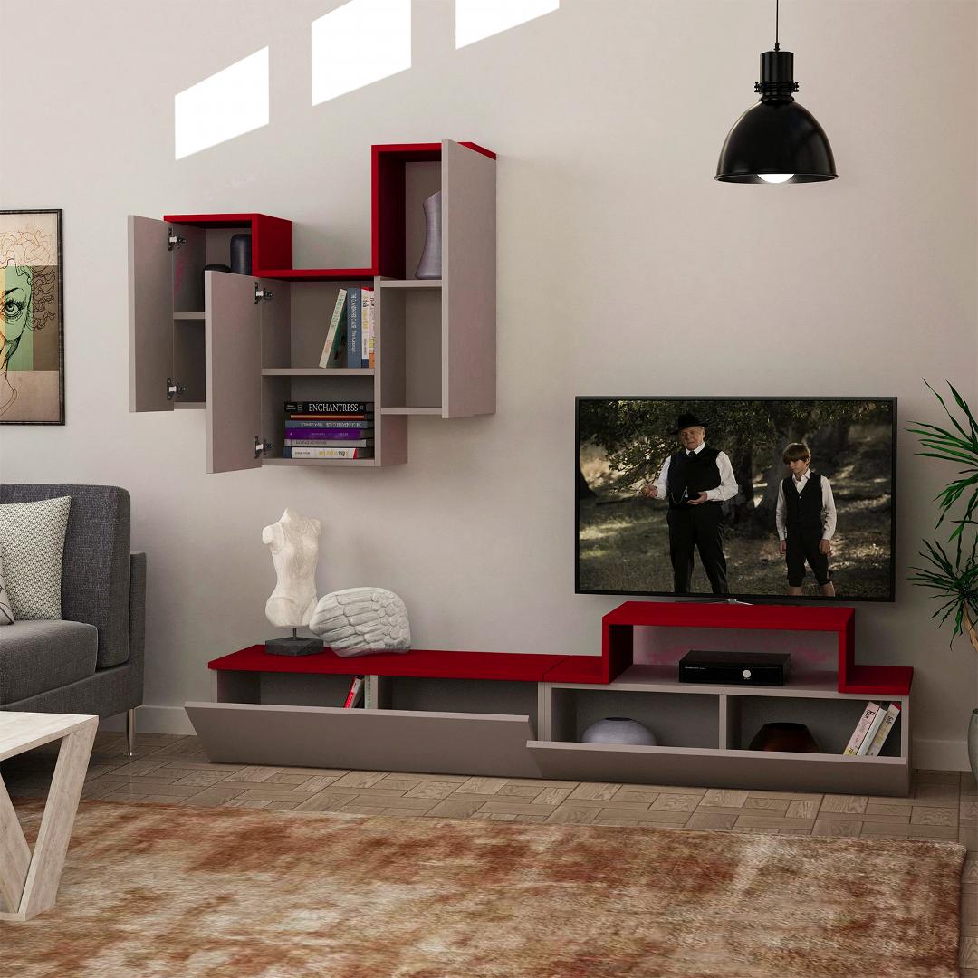 Kệ Tivi gỗ hiện đại SMLIFE Tahani | Gỗ MDF dày 17mm chống ẩm | D180xR35xC42cm