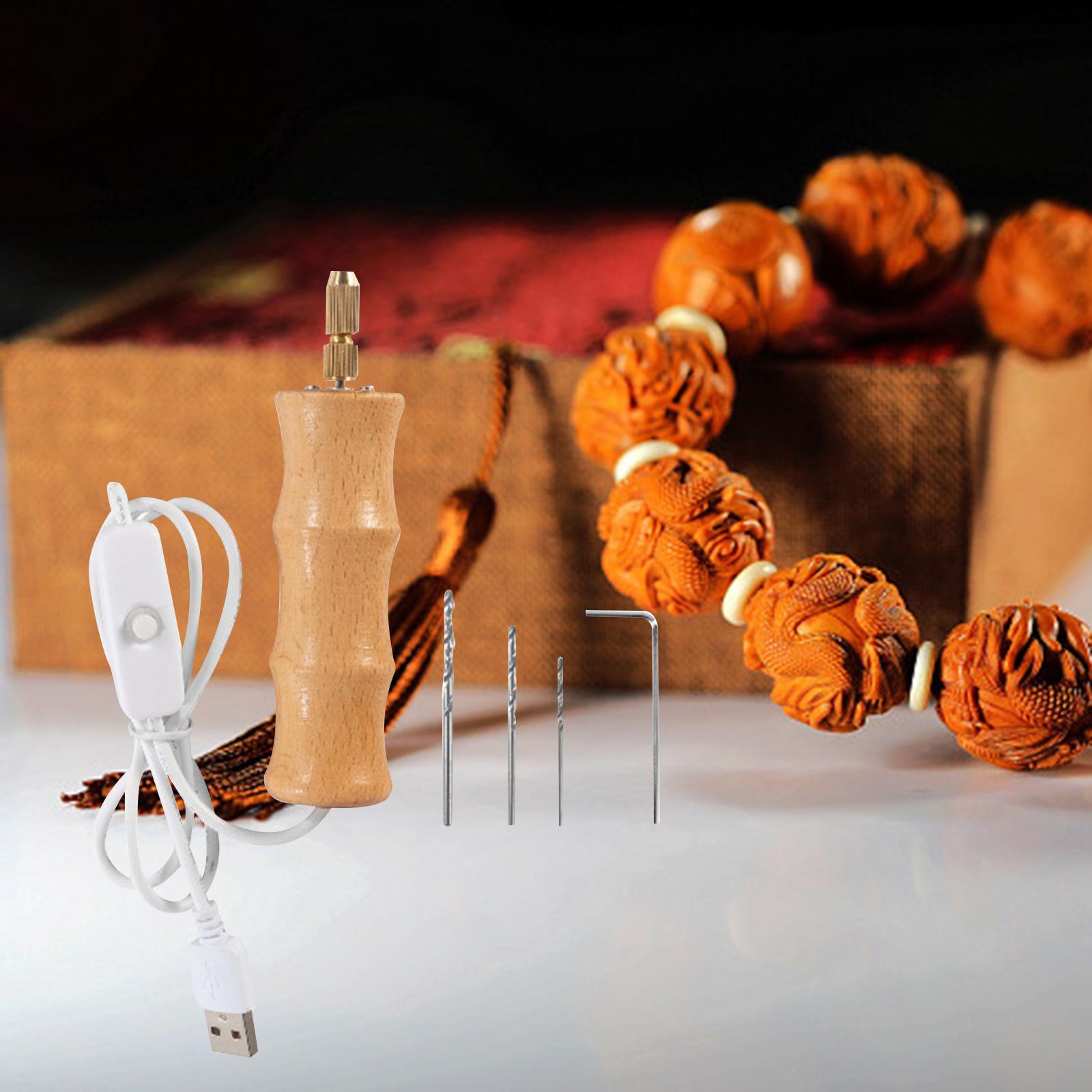 Electric Hand Drill Set Tool Wrench for Keychain Craft Polymer Clay