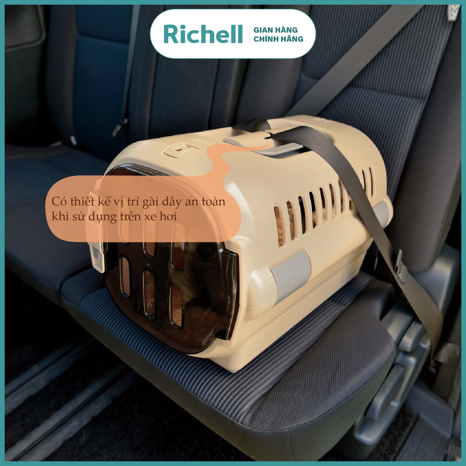 Lồng vận chuyển và nhà ở cho thú cưng Richell Nhật Bản 2in1 có thể tháo rời | Pet
