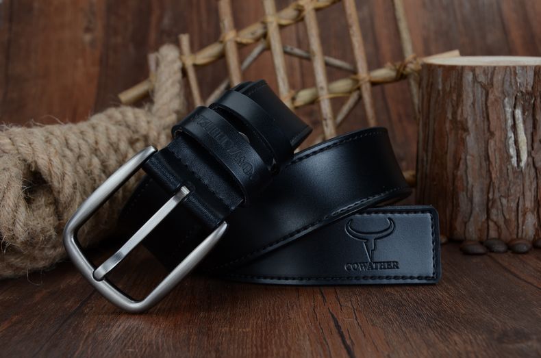 Thắt Lưng Da Bò Chính hãng COWATHER XF013 Đen