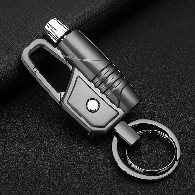 Vỏ Hộp Quẹt Bật Lửa Diêm Xăng Kiêm Móc Khóa Và Đèn Pin Honest BCK2-572 Nhỏ Gọn Tiện Dụng Đẹp Độc Lạ - Dùng Xăng Cao Cấp (giao màu ngẫu nhiên)
